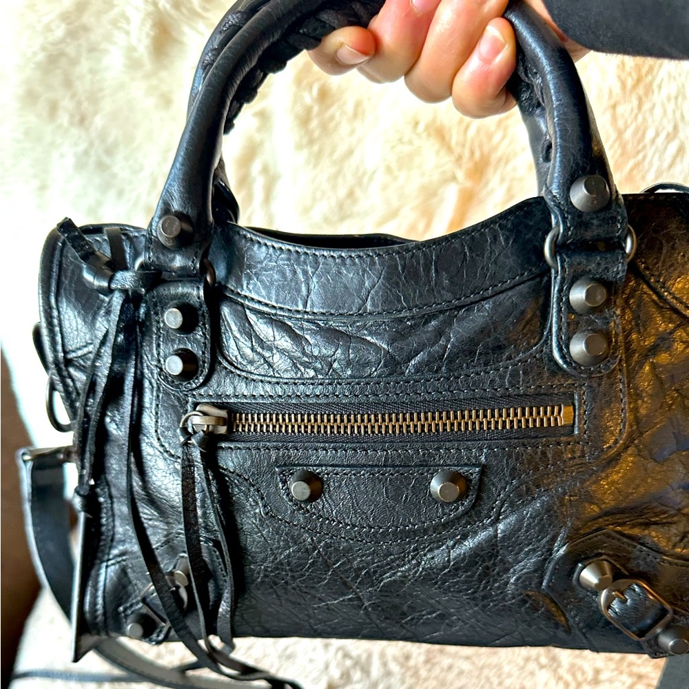 Authentic Balenciaga small leather bag